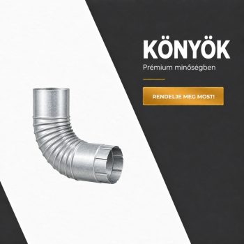 Könyök 33-as Horganyzott 90°