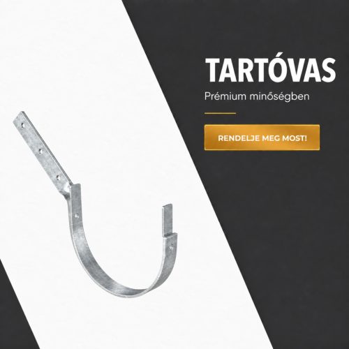 Csatornatarto Csavart szárú 25-ös Horganyzott 19cm