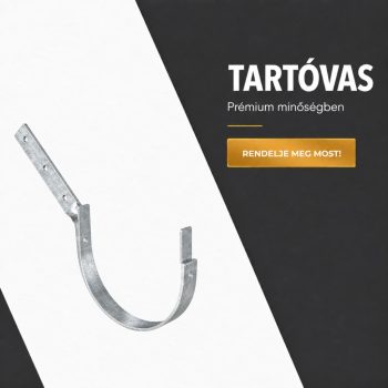 Csatornatarto Csavart szárú 25-ös Horganyzott 29cm