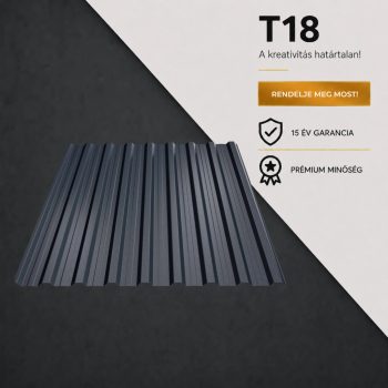 T18 Trapézlemez Ral7016 Antracitszürke Matt 0.50 MM