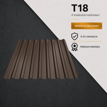 	 T18 Trapézlemez Ral8019 Szürkésbarna Matt 0.50 MM