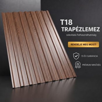T18 Trapézlemez Famitás Paliszander Antik 0.45 MM
