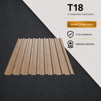 T18 Trapézlemez Famitás Paliszander Aranytölgy 0.45 MM