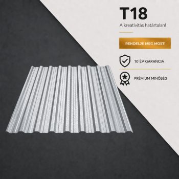 T18 Trapézlemez Horganyzott 0.45 MM