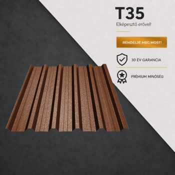 T35 Trapézlemez Ral8004 Rézbarna GrandeMat 0.50 MM