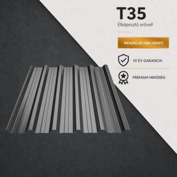 T35 Trapézlemez Ral7024 Grafitszürke fényes 0.40 MM