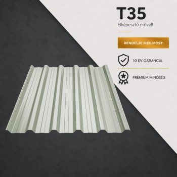 T35 Trapézlemez Ral9002 Szürkésfehér fényes 0.50 MM
