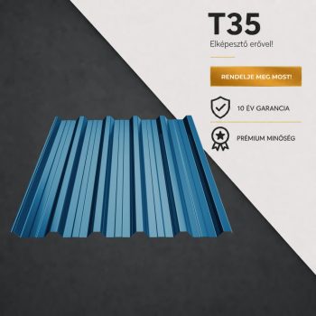 T35 Trapézlemez Ral5010 Enciánkék fényes 0.60 MM