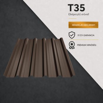 T35 Trapézlemez Ral8019 Szürkésbarna Matt 0.40 MM
