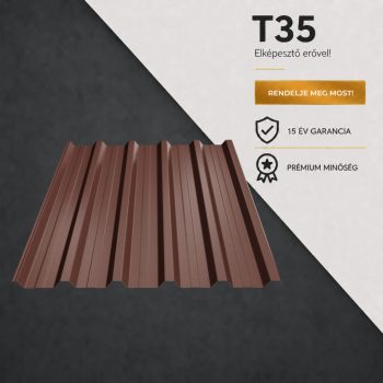 T35 Trapézlemez Ral8017 Csokoládébarna Matt 0.45 MM
