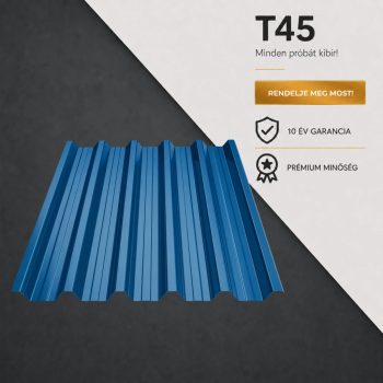 T45 Trapézlemez Ral5010 Enciánkék fényes 0.45 MM