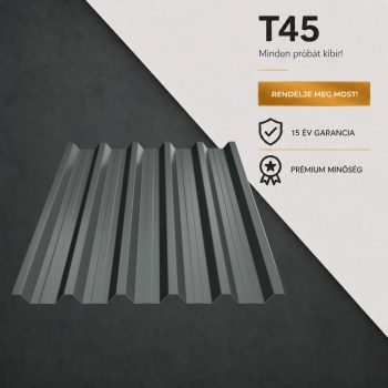 T45 Trapézlemez Ral7024 Grafitszürke Matt 0.40 MM