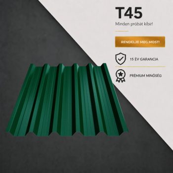 T45 Trapézlemez Ral6005 Mohazöld Matt 0.50 MM
