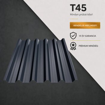T45 Trapézlemez Ral7016 Antracitszürke Matt 0.60 MM