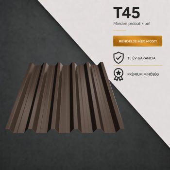 T45 Trapézlemez Ral8019 Szürkésbarna Matt 0.60 MM