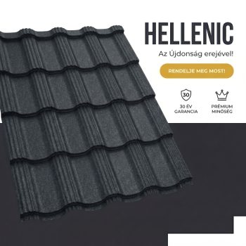   HELLENIC 35 Cserepeslemez Ral7011 Vasszürke GrandeMat 0.50 MM
