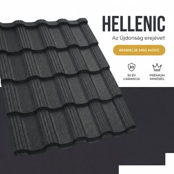   HELLENIC 40 Cserepeslemez Ral7024 Grafitszürke GrandeMat 0.50 MM