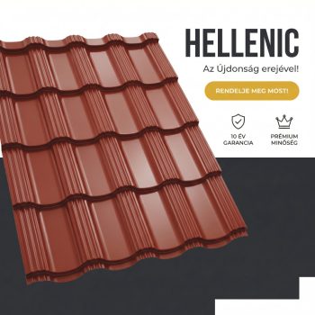   HELLENIC 35 Cserepeslemez Ral3011 Barnásvörös fényes 0.45 MM 