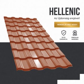 HELLENIC 35 Cserepeslemez Ral8004 Rézbarna fényes 0.45 MM 