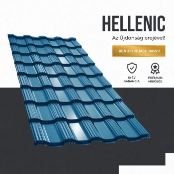   HELLENIC 40 Cserepeslemez Ral5010 Enciánkék fényes 0.45 MM 