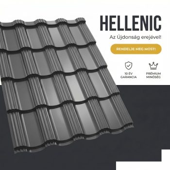   HELLENIC 40 Cserepeslemez Ral7024 Grafitszürke fényes 0.45MM 