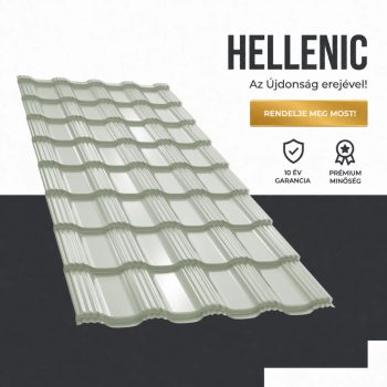   HELLENIC 40 Cserepeslemez Ral9002 Szürkésfehér fényes 0.45 MM 