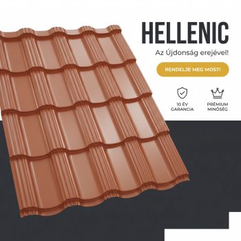 HELLENIC 35 Cserepeslemez Ral8004 Rézbarna fényes 0.50 MM