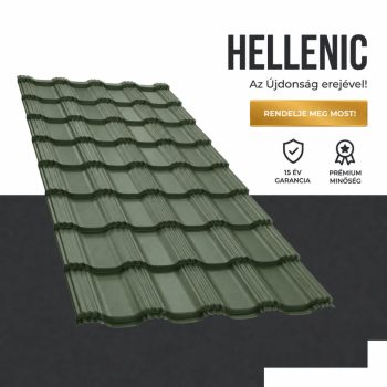 HELLENIC 35 Cserepeslemez Ral6020 Krómzöld Matt 0.50 MM