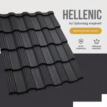   HELLENIC 40 Cserepeslemez Famintás Paliszander Fekete ében 0.50MM
