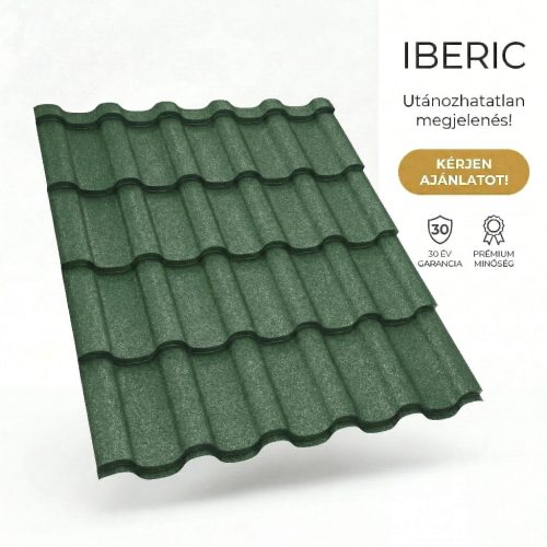 IBERIC 35 Cserepeslemez Mohazöld Ral6005 GrandeMat 0.50 MM