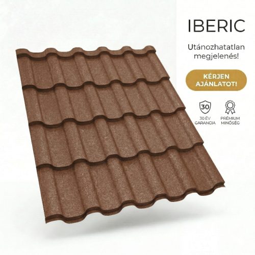 IBERIC 35 Cserepeslemez Rézbarna Ral8017 GrandeMat 0.50 MM