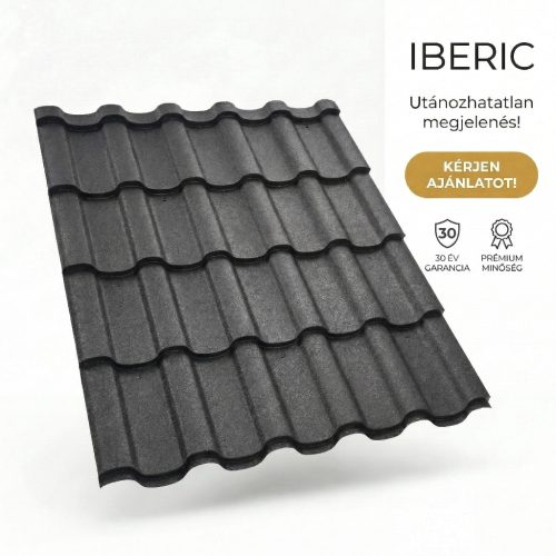 IBERIC 35 Cserepeslemez Fekete Ral9005 GrandeMat 0.50 MM
