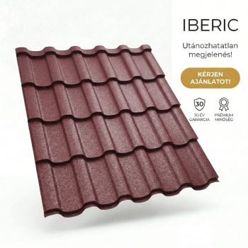 IBERIC 40 Cserepeslemez Borvörös Ral3005 GrandeMat 0.50 MM