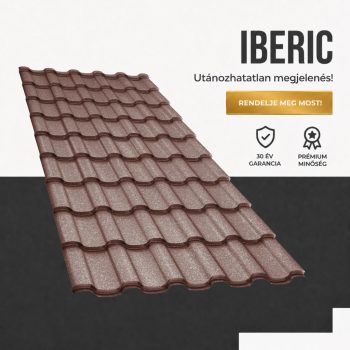   IBERIC 40 Cserepeslemez Ral8017 Csokoládébarna GrandeMat 0.50 MM