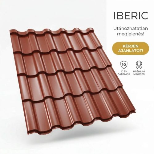 IBERIC 35 Cserepeslemez Oxidvörös Ral3009 0.45 MM fényes