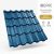 IBERIC 35 Cserepeslemez Enciánkék Ral5010 0.45 MM fényes