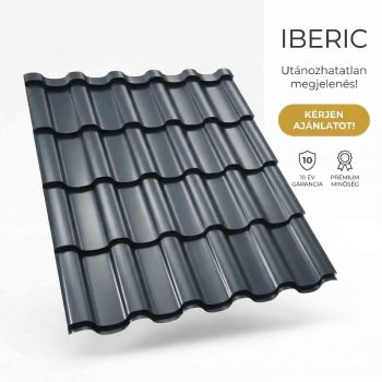   IBERIC 35 Cserepeslemez Antracitszürke Ral7016 0.45 MM fényes