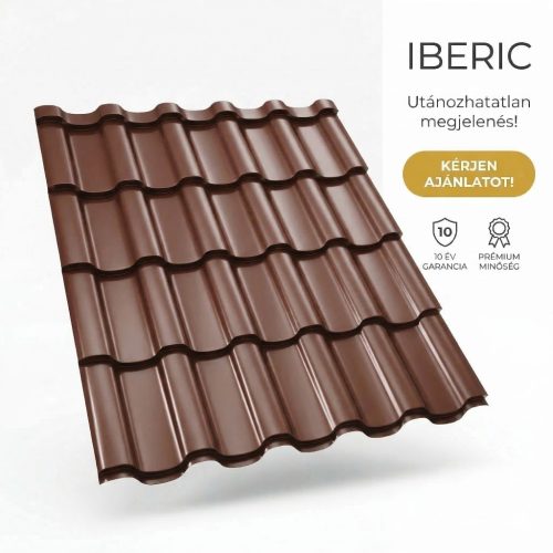IBERIC 40 Cserepeslemez Csokoládébarna Ral8017 0.45 MM fényes
