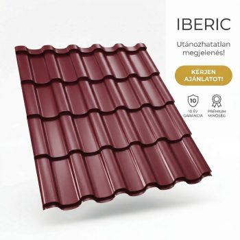 IBERIC 35 Cserepeslemez Borvörös Ral3005 0.50 MM fényes