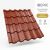 IBERIC 40 Cserepeslemez Barnásvörös Ral3011 0.50 MM fényes