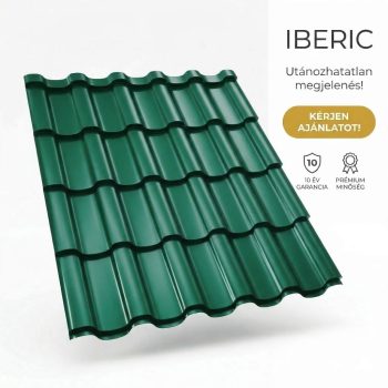 IBERIC 40 Cserepeslemez Mohazöld Ral6005 0.50 MM fényes