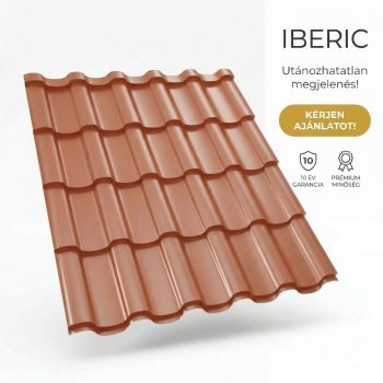 IBERIC 40 Cserepeslemez Rézbarna Ral8004 0.50 MM fényes