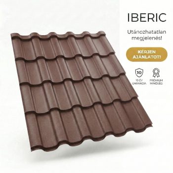  IBERIC 40 Cserepeslemez Csokoládébarna Ral8017 Matt 0.45 MM