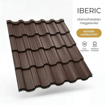 IBERIC 40 Cserepeslemez Szürkésbarna Ral8019 Matt 0.45 MM
