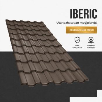IBERIC 35 Cserepeslemez Ral8019 Szürkésbarna Matt 0.60 MM