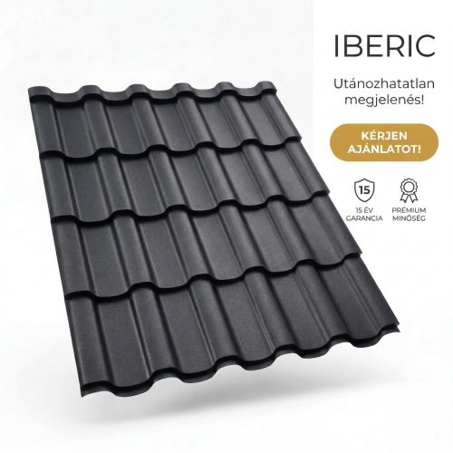IBERIC 35 Cserepeslemez Fekete Ral9005 Matt 0.60 MM