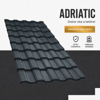   ADRIATIC 35 Cserepeslemez Ral7011 Vasszürke GrandeMat 0.50 MM