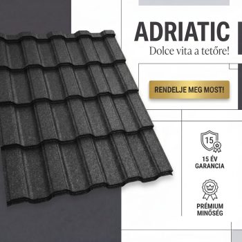   ADRIATIC 35 Cserepeslemez Ral7024 Grafitszürke GrandeMat 0.50 MM