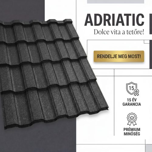 ADRIATIC 35 Cserepeslemez Ral7024 Grafitszürke GrandeMat 0.50 MM