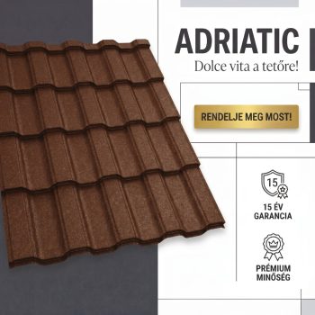   ADRIATIC 35 Cserepeslemez Ral8004 Rézbarna GrandeMat 0.50 MM